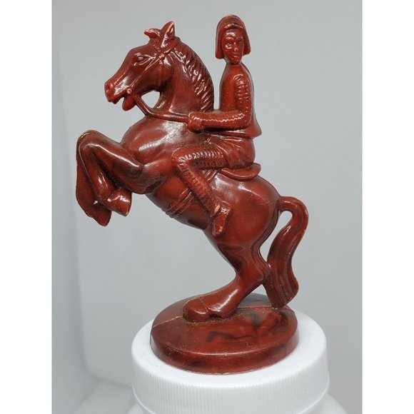 Vintage Roxy Replacement Chess Piece Red Medieval Renaissance Knight - Picture 2 of 12
